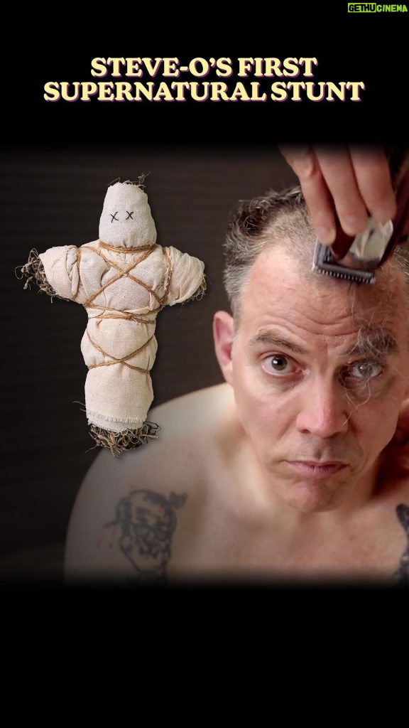 Steve-O Instagram - Want to be part of @steveo’s craziest stunt ever? Well now you can! Introducing the All-Natural Steve-O Voodoo Doll from @liquiddeath. A real witch doctor placed a small pouch of Steve-O’s hair inside every one to make Steve-O will feel anything you do to the doll! Get yours now! Limit 2 per customer. Link in bio. #liquiddeath #murderyourthirst #deathtoplastic