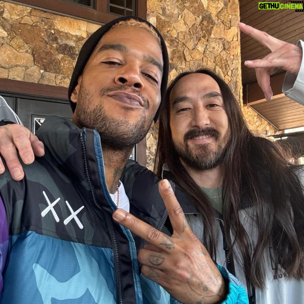 Steve Aoki Instagram - Happy release day to my brother @kidcudi on his album INSANO (NITRO MEGA)! Honored to have two songs on it. Scott thank you for always allowing me to be a part of your creative world. I still am in complete awe that I have a record with Bone Thugs and Harmony & Cudi. ELECTROWAVEBABY 2.0 is a movement we are continuing from my remix of Pursuit of Happiness. ❤🔥❤ Go stream it, crazy dance to it, dj it out, blast it in your car, blast it on the streets, let’s keep the movement going 🚀🚀🚀