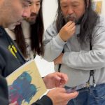 Steve Aoki Instagram - This was an incredible experience to visit my dear friend @takashipom studio and sleep where he slept 🤣 🛌 wow I’m so thankful to Murakami san for taking time to show me his works for his upcoming show in Kyoto later this year. And he’s been working tirelessly day and night. So grateful for these moments. My favorite Japanese artist Domo arigato gozaimasu! ❤️❤️❤️❤️❤️🙏🙏🙏🙏🙏 #aokijump #1095 Tokyo, Japan