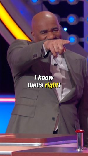 Steve Harvey Instagram - If your man were an ice cream, what flavor would he be?? 🍦👀😂 “I know that’s right,” says #SteveHarvey! #FamilyFeud