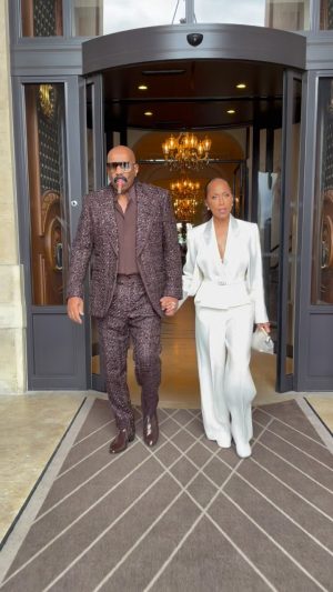 Steve Harvey Instagram - FENDI SHOW with my queen

Styled by @elly30