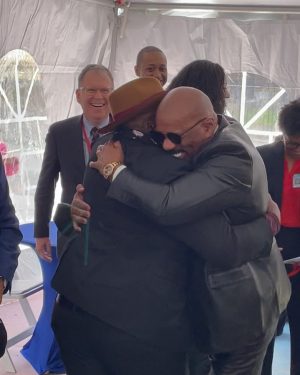 Steve Harvey Instagram - Very important Prostate cancer mobile launch….. then I saw my Dawg!!!!! All love been too long @cedtheentertainer

An incredible initiative to screen Black Men for Prostate Cancer led by Robert Smith @robertfredericksmith. I was proud to join my brothers in Harlem.  Get screened #NationalMinorityHealthMonth #ProstateAwareness