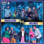 Steve Harvey Instagram - Get ready for an all-new episode of #CelebrityFamilyFeud! #PeteHolmes takes on #JaredPadalecki and #GenevievePadalecki while Team #RHOC battles Team #RHOA. 🤭🤑😂 Catch the action tomorrow, 8/7c on ABC. Stream on Hulu. #SteveHarvey