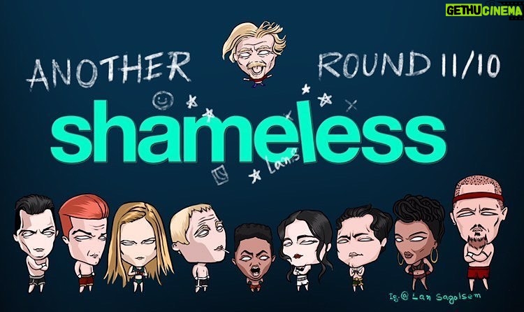 Steve Howey Instagram - 1 month #shameless @showtime Art by @lansagolsem