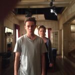 Steve Howey Instagram - Carl and Debs. New episode Sunday #shameless #showtime @ekat19 @emmakenney Warner Bros. Studios
