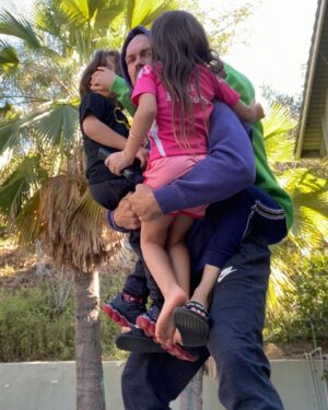 Steve Howey Instagram - Literally everyday. #superdad #superkids #love #family