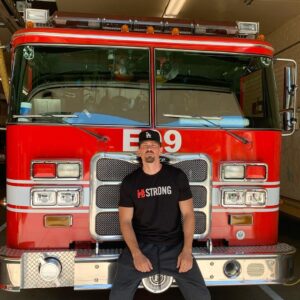 Steve Howey Instagram - LAFD STRONG! Hanging with the guys in front of E99. Help me support the @lafdfoundation by going to 

https://supportlafd.shop/

Get a t-shirt to show LA pride for our local heroes. The donations go to firefighters that need supplies dealing with the recent brush fires and COVID-19. Thank you! 
#fire #firefighter #covid19 #heroes