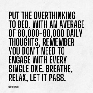 Steven Bartlett Instagram - Overthinking prevents progress and kills happiness. Let it pass. Who's with me? 👇🏽