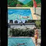 Steven Ogg Instagram - “IF YOU ARE NOT PLAYFUL YOU ARE NOT ALIVE.” #portrait #OfAnArtist #pool #WithTwoFigures #davidhockney @tate #Oggney 📷 @video_haus Poolside