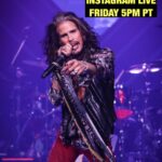 Steven Tyler Instagram – I WILL BE LIVE ON IG- THIS FRIDAY 5PM PT!!! #REPOST @janiesfund 
@iamstevent wants YOU, and we want YOU to join our fearless founder, LIVE for Week #5, as we continue to award $500,000 to help young women in @youthvillages LifeSet program. THE biggest voice for abused girls will be on Instagram Live this Friday, 5 p.m. PT, to announce our final $100K commitment AND answer your questions. Submit questions in the comments below. See you Friday…yes YOU! 😎🎸 📸: @katbenzova_rockphoto #janiesfund #janiesgotafund #youthvillages #lifeset #steventyler #iglive