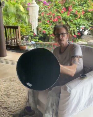 Steven Tyler Instagram - I HAVE BEEN CALLED A BLOWHARD PLENTY... BUT WHATEVER... WHATEVER IT TAKES TO STAY SANE THAT IS!!! #DONTWALKTHISWAY #STAYHOME
