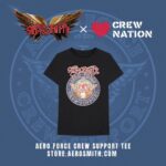 Steven Tyler Instagram – LINK IN STORY!!! #CREWNATION 
REPOST @aerosmith 
#Aerosmith and Bravado are coming together to help support Live Nation’s Global Relief fund for live music crews by donating 100% of net proceeds on our limited edition Crew Nation t-shirt. Continue to stay safe and look after each other. Get yours: LINK IN BIO!

100% of the net proceeds generated from the purchase of this t-shirt shall be donated* to the global relief fund for live music crews – Live Nation Entertainment @livenation