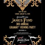 Steven Tyler Instagram – #REPOST @janiesfund 
We are so excited to announce Janie’s Fund’s 3rd Annual Grammy Viewing Party to help brave and courageous girls heal! For more information about the event or to buy tickets, please email: Janiesfund@aabproductions.com #jamforjanie