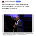 Sting Instagram - Congratulations @branfordmarsalis on your new appointment at the Ellis Marsalis Center for Music. I’m sure New Orleans is going to be very grateful for your contribution as Artistic Director. Photo: @mkcherryboom