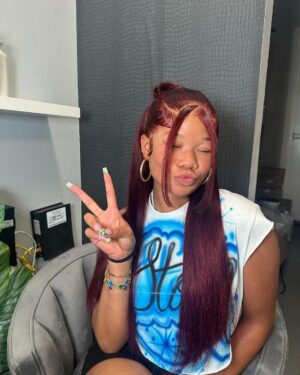 Storm Reid Instagram - woke up and wanted to be a red head 🥵