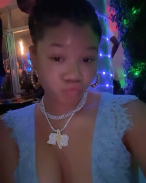 Storm Reid Instagram - eating my cake and wearing it too 🤭 thank y’all for the birthday wishes it means the world 🩵 #20