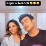 Sugandha Mishra Instagram - Koyal si teri boli 😂😂😂 . . . #couplegoals #reels #powercouple #comedy #lol #fun #sanketbhosale #sugandhamishra #drsanketbhosale
