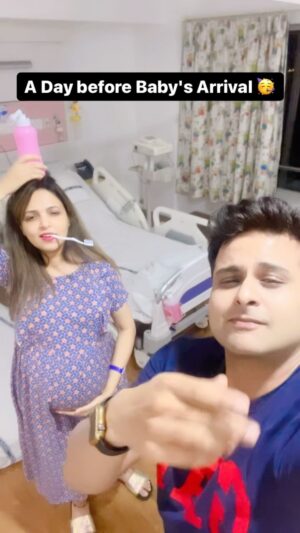 Sugandha Mishra Instagram - Excited to welcome our baby .. #throwback #babygirl #jamalkudu #trendingreels #jamal #viralreels #babygirl #newmom #newdad #sugandhamishra #drsanketbhosale