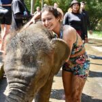 Sunayana Fozdar Instagram - These memories will stay with me forever 🐘🫶 They are Truly one of the most sensitive and emotional Mammals,they instantly catch vibes and energies and respond accordingly ! Being able to come so up close and personal with Tyra and her 2 year old baby was So humbling 🥺 #elephantmudbath experience at Bali was Pure Magic!!!! Thank You @kunalbhambwani for the Best birthday Gift❤️💃🏻