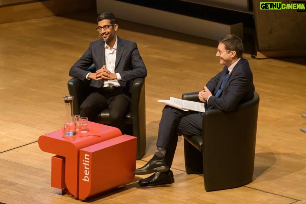 Sundar Pichai Instagram - So happy to be back in Germany! First stop was a chat with the students @tu_berlin about AI and responsible innovation. Thanks so much for having me, and for all of your thoughtful questions - sorry we didn't have time to get to all 300 of them!:) Technische Universität Berlin