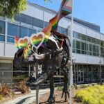 Sundar Pichai Instagram - Stan says happy #Pride! 🏳️‍🌈🦖 Googleplex