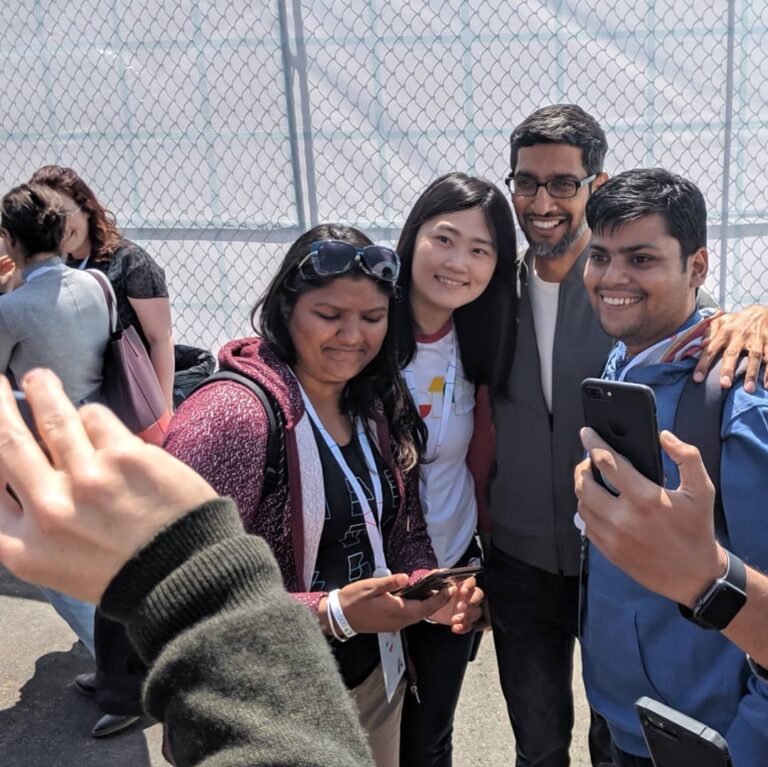 Sundar Pichai Instagram - #io19 is a wrap and a big thanks to all who joined us in person and online! Was so glad I got to meet some of you at Shoreline - I’m inspired by your stories and can’t wait to see what you build next:) Mountain View, California