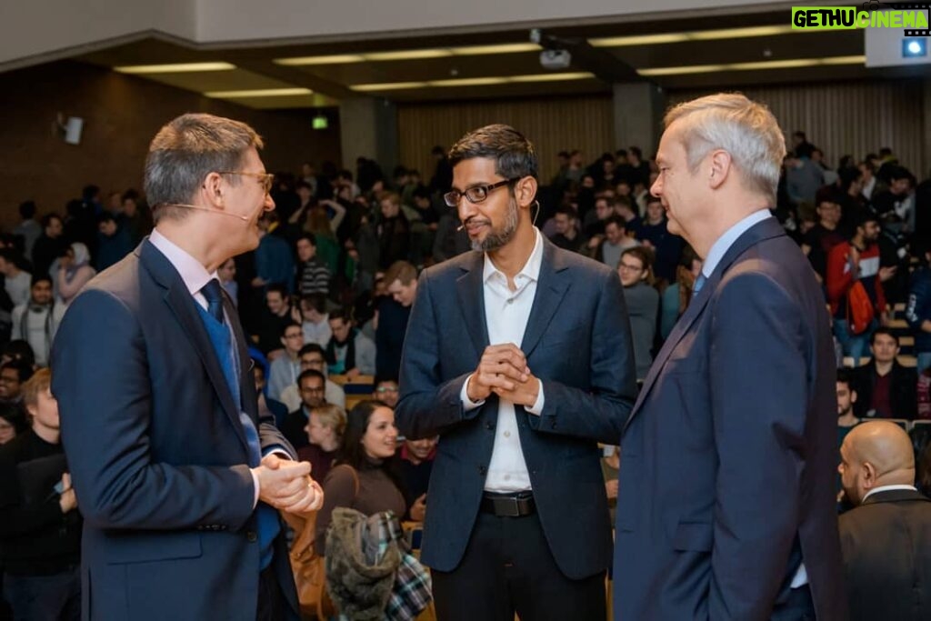 Sundar Pichai Instagram - So happy to be back in Germany! First stop was a chat with the students @tu_berlin about AI and responsible innovation. Thanks so much for having me, and for all of your thoughtful questions - sorry we didn't have time to get to all 300 of them!:) Technische Universität Berlin