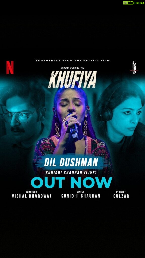 Sunidhi Chauhan Instagram - @sunidhichauhan5 has absolutely shredded the live version for #DilDushman! 🎶🎸🥁 Have you heard it yet? #Khufiya #WeekendMood @vishalrbhardwaj @gulzaronline @debarpito