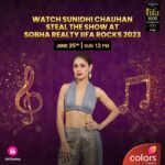 Sunidhi Chauhan Instagram – Get ready for an electrifying performance filled with the soulful voice of #SunidhiChauhan!

Tune in to Colors & Jio Cinema on the 25th of June, at 12 PM, and watch her take the stage of SOBHA Realty IIFA Rocks 2023.

#IIFA2023 #IIFAONYAS #YasIsland #InAbuDhabi  #SobhaRealty #EaseMyTrip  #NEXA #CreateInspire
@yasisland @visitabudhabi  @sobharealty @nexaexperience @kubergrains @kubershoppe @easemytrip @colorstv @officialjiocinema
