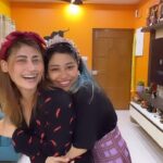 Sunita Gogoi Instagram - When she gets to picks a song 🌧️ Outside n Inside goes sisters doing Dholna #sisters #family #reels #dance