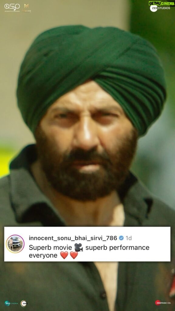 Sunny Deol Instagram - Experience kijiye asli aur thrilling buzz around Gadar 2, jiske baare mein poora desh baat kar raha hai!🤩 Book your tickets! (Link in bio) #Gadar2 in cinemas now. 🎞️ @zeestudiosofficial @gadarmovie_official @iamsunnydeol @ameeshapatel9 @iutkarsharma @anilsharma_dir @anilsharmaprod @shaktimaan6963 @mithoon11 @shabinakhanofficial @quadri.sayeed @simratkaur_16 @manishwadhwa.in @hellomontysharma @mrgravitas @zeemusiccompany @zee5 @zeecinema @zee5global