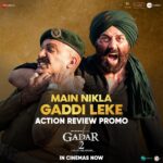Sunny Deol Instagram - Action + Tara Singh = Deadliest combination! 🔥 With each reaction of yours, this journey gets more thrilling. Keep them coming. 🙌🏻 Book your tickets! (Link in bio) #Gadar2 in cinemas now. 🎞️ @zeestudiosofficial @gadarmovie_official @iamsunnydeol @ameeshapatel9 @iutkarsharma @anilsharma_dir @anilsharmaprod @shaktimaan6963 #AnandBakshi @official_ravivarma #TinuVerma @shamkaushal09 @mithoon11 @shabinakhanofficial @uditnarayanmusic @adityanarayanofficial #UttamSingh @quadri.sayeed @simratkaur_16 @manishwadhwa.in @hellomontysharma @mrgravitas @zeemusiccompany @zee5 @zeecinema @zee5global