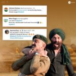 Sunny Deol Instagram - Your love for Gadar 2 has lit up our world! 🔥❤️ Book your tickets! (Link in bio) #Gadar2 in cinemas now. 🎞️ @zeestudiosofficial @gadarmovie_official @iamsunnydeol @ameeshapatel9 @iutkarsharma @anilsharma_dir @anilsharmaprod @shaktimaan6963 @mithoon11 @shabinakhanofficial @quadri.sayeed @simratkaur_16 @manishwadhwa.in @hellomontysharma @mrgravitas @zeemusiccompany @zee5 @zeecinema @zee5global