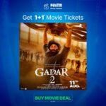 Sunny Deol Instagram - Get ready to experience Tara Singh back in action with this 🔥 offer! Book 2 movie tickets for the price of 1 with @paytmtickets! 🔗- https://m.paytm.me/dl_gadar2 #Gadar2Trailer is out now. #Gadar2 releasing in cinemas near you on August 11th. @zeestudiosofficial @gadarmovie_official @iamsunnydeol @ameeshapatel9 @iutkarsharma @anilsharma_dir @anilsharmaprod @mithoon11 @shabinakhanofficial @quadri.sayeed @simratkaur_16 @manishwadhwa.in @mrgravitas @zeemusiccompany @zee5 @zeecinema @zee5global