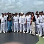 Sunny Deol Instagram - Met my Indian Coast Guard Family at the ICGS Samudra. Spent a lovely time on the ship and interacted with my young friends who protect our seas and shores. Sharing a few glimpses of how the sea reverberated with #HindustanZindabad #JaiHind