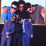 Sunny Deol Instagram - All smiles…. Forever! Some moments from #ZeeCineAwards Night, was fun and emotional to recreate memories and be all on the stage TOGETHER and celebrate us!! ❤️❤️❤️ Congratulations to Bob and Rajveer, proud moment for all of us.