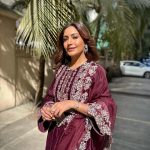 Surbhi Chandna Instagram - For Rakshak - Indias Braves Chapter 2 Promotions Wearing @inej.in @ascendcommunication Jewels @vasundharajewelry Managed and Styled by @pranavi_chandna Makeup @makeupbyashokchandra Hair @hairbyzeba Show Dekha ke Nahi ??