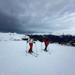 Surveen Chawla Instagram - On the slope with my dope @akshaythakker 🤍⛷️#courchevel #courchevel1850 Courchevel 1850 France