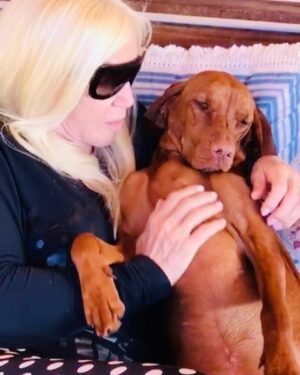 Susana Giménez Instagram - Conversando con Rita para convencerla de que se porte un poco mejor 🙏🐶

#susanagimenez #doglover