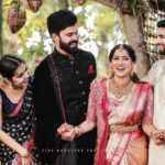 Swasika Instagram - Happy married life my dear Couple❤️ @premjacob06 @swasikavj 📷 @abi_fine_shooters