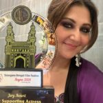 Swastika Mukherjee Instagram - We are the happiest when we receive accolades for our hard work. I just got TWO 🌹🌹 Best supporting actress JURY Best supporting actress POPULAR for my film #BijoyarPore at the Telengana Bengali Film Festival. Thank you @abhijitsridasofficial for trusting me with Mrinmoyee. A film is always a team effort. It’s a win for the team. . Thank you @sumanakanjilal di for having me over. And cheers to the entire team of @bangaleesamity_hyderabad for the warmth and love 💝 Thank you @nupurkanoi for being there with me on my special day. Outfit - @nupurkanoiofficial @nupurkanoi Make up - @prosenjit4867 Hair - yours truly Hyderabad