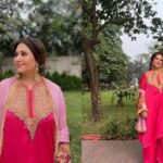 Swastika Mukherjee Instagram - Because the scenic beauty of Dhaka called for some pictures. This gorgeous suit is by @tul_palav all the way from Kashmir 🌸🌸 #dhakadiaries💕 #shajuguju Dhaka, Bangladesh