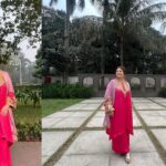 Swastika Mukherjee Instagram - Because the scenic beauty of Dhaka called for some pictures. This gorgeous suit is by @tul_palav all the way from Kashmir 🌸🌸 #dhakadiaries💕 #shajuguju Dhaka, Bangladesh