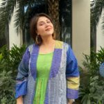 Swastika Mukherjee Instagram – A gentle reminder:  Bindi goes with everything. 💚❤️

Outfit: @paromitabanerjee InterContinental Dhaka