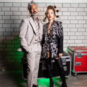 Taika Waititi Instagram - Couple of lewks from the weekend. Thanks for having us @mtvema, you guys are legends! I tagged the sheeit out of the people who covered my body so good. 🔥💖
📸 @tiziano.raw 
🕺 @jeanneyangstyle @chloekeiko 
👹 @jennierobertshair
💥 @teamid 
🍆 @taikawaititi 
🦅 @ritaora