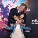 Taika Waititi Instagram - One week into the Love and Wonder. Some photos from the Sydney Premiere with my two dates from the Dads On Tour interweb sensation. You'll be pleased to know that Dads On Tour will be returning soon... #dadsontourEurope Style: @jeanneyangstyle Threads: @thombrowne 📸: Aussie Aussie Aussie tag yourself ya Ocker Dockery.