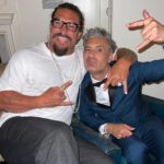 Taika Waititi Instagram - Thor: Love and photo dump. Fabulous London premiere with beloved family, close friends, and Jason Momoa 😘. Seriously great night and even greater relief to finally see this film releasing in theaters tomorrow. Just like @chrishemsworth and his arse, I put a lot of work into this film and can't wait for you all to see it. July 8 baby!#thorloveandthunder @marvelstudios Please let's also try and zoom in on that emerald by @cartier Styluz: @jeanneyangstyle Fabrik: @prada 💎: @cartier Photos: tag yourselves. I dunno how to find you but I appreciate you.