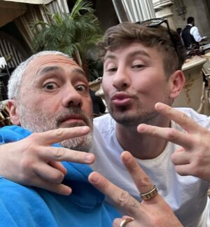 Taika Waititi Instagram - My dear Scottish friend @keoghan92.
Can't understand a word he says but boy do I love him. Ok I can't do it anymore. Have to change the flag outta love. 
🇮🇪🇮🇪🇮🇪🇮🇪🇮🇪🇮🇪