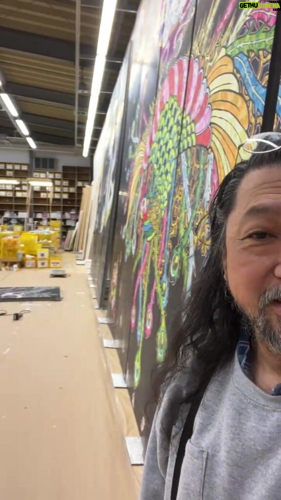 Takashi Murakami Instagram - 2024 Jan 06 7:00 am In my Studio. ㊙ Saitama Prefecture
