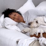 Tamera Mowry-Housley Instagram - From bedtime snuggles with Chloe 🐾 (She’s claimed her spot, but we all know she ain’t staying there!) to those 3:00AM social media rabbit holes! 📱 Anyone else guilty of saying ‘just one more scroll’ way past bedtime? Drop a ‘🌙’ in the comments if you’ve had those late-night scrolling sessions too!